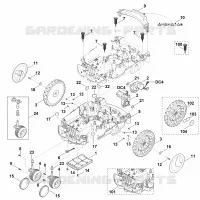 C   Parte inferérieure du carter, châssis pour Stihl MI 632.0 PC