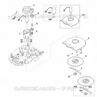 D   Plateau de coupe, réglage en hauteur pour Stihl MI 632.0 PC