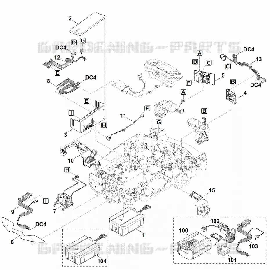 E - Parties électriques Stihl Robots de tontes Robots de tontes VIKING MI MI 632.1  MI 632.1