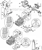 Cylindre avec piston, Dispositif d'allumage pour Stihl MS 193 C-E