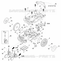 C   Parte inferérieure du carter, châssis pour Stihl MI 632.1 M