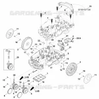 C   Parte inferérieure du carter, châssis pour Stihl MI 632.1 P