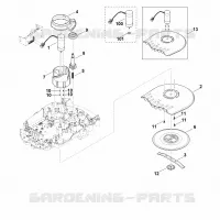 D   Plateau de coupe, réglage en hauteur pour Stihl MI 632.1 PC