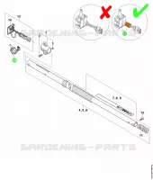 Tube complet ⇤ 443442002 pour Stihl HTA 66