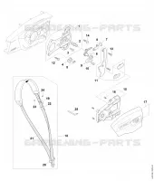 Couvercle de pignon pour Stihl HTA 66