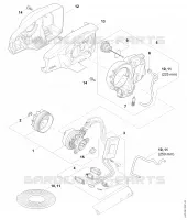 Moteur électrique, Carter moteur pour Stihl HTA 66
