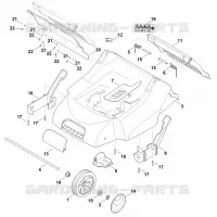 C   Carter, Axe pour Stihl LB 540