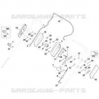 A   Guidon part haut pour Stihl LB 540.1