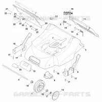 C   Carter, Axe pour Stihl LB 540.1