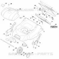 C   Carter, Axe pour Stihl LE 540