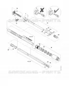 Tube complet ⇤ 443442002 pour Stihl HTA 86