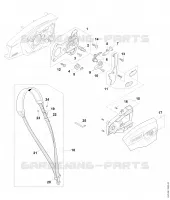Couvercle de pignon pour Stihl HTA 86