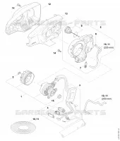 Moteur électrique, Carter moteur pour Stihl HTA 86