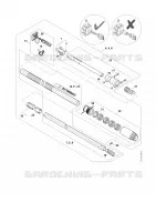 Tube complet ⇥ 443292951 pour Stihl HTA 86