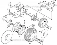 K   Roues pour Stihl MF 480