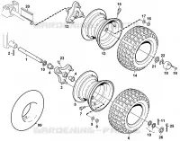M   Roues pour Stihl MF 880