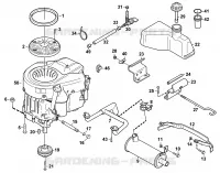 L   Moteur pour Stihl MF 890 PRO