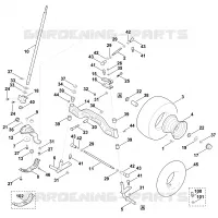 F   Direction, roue avant pour Stihl MR 4082.0