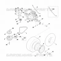 H   Transmission, roue arrière pour Stihl MR 4082.0