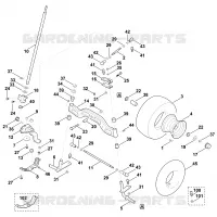 F   Direction, roue avant pour Stihl MR 4082.0 K