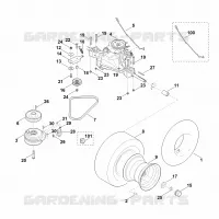 H   Transmission, roue arrière pour Stihl MR 4082.0 K