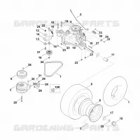 H   Transmission, roue arrière pour Stihl MR 4082.2