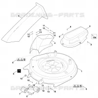 K   Carter du plateau de coupe pour Stihl MR 4082.2