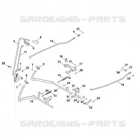 I   Frein, Frein de stationnement, Levier de commande pour Stihl MT 4097.0 S