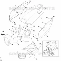 D   Capot moteur pour Stihl MT 4097.0 SX