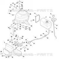 G   Moteur, reservoir pour Stihl MT 4097.0 SX