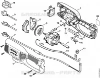Carter, Moteur électrique pour Stihl HTE 60