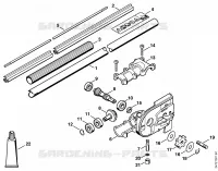 Tube complet, Réducteur pour Stihl HTE 60