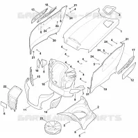 D   Capot moteur pour Stihl MT 4097.1 SX