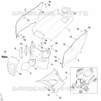 D   Capot moteur pour Stihl MT 4112.0 SZ
