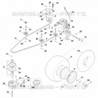 H   Transmission, roue arrière, embrayage de lame pour Stihl MT 4112.0 SZ
