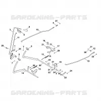 I   Frein, Frein de stationnement, Levier de commande pour Stihl MT 4112.0 SZ