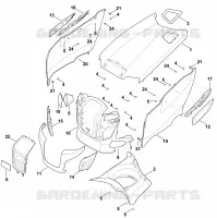 D   Capot moteur pour Stihl MT 4112.1 SZ
