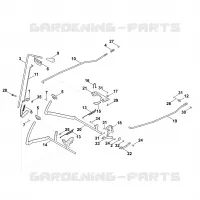 I   Frein, Frein de stationnement, Levier de commande pour Stihl MT 4112.1 SZ