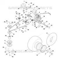 J   Transmission, roue arrière pour Stihl MT 5097.0