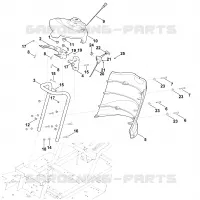 B   Tableau de bord pour Stihl MT 5097.0 Z