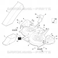 N   Carter du plateau de coupe pour Stihl MT 5097.0 Z