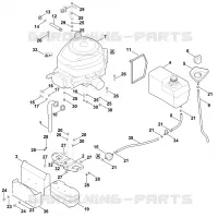 H   Moteur, reservoir pour Stihl MT 5097.1