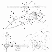 I   Transmission, roue arrière, embrayage de lame pour Stihl MT 5097.1