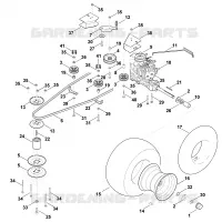 J   Transmission, roue arrière pour Stihl MT 6112.0