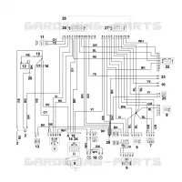 T   Schéma de contact pour Stihl MT 6112.0 K