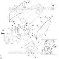 E   Capot moteur pour Stihl MT 6112.0 ZL