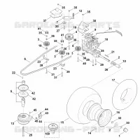 J   Transmission, roue arrière, embrayage de lame pour Stihl MT 6112.0 ZL