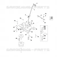 L   Frein de stationnement pour Stihl MT 6112.0 ZL