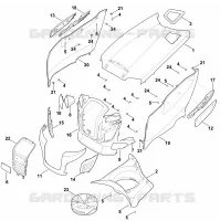 D   Capot moteur pour Stihl MT 6112.1 C