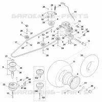 I   Transmission, roue arrière, embrayage de lame pour Stihl MT 6112.1 C